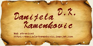 Danijela Kamenković vizit kartica